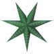 STRÅLA Lamp shade, paper star/green white, 70 cm