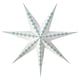 STRÅLA Lamp shade, paper star/white green, 90 cm