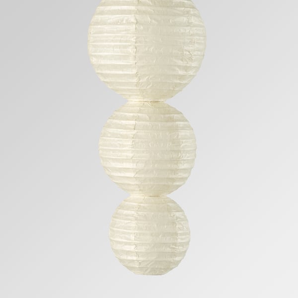STRÅLA LED decorative pendant lamp, ball battery operated/white