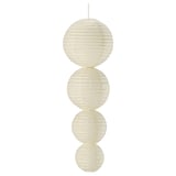 STRÅLA LED decorative pendant lamp, ball battery operated/white