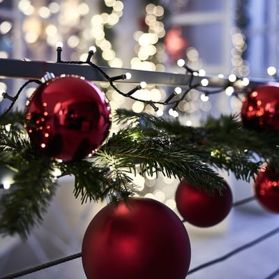 STRÅLA LED lighting chain, indoor/ball, 13 m