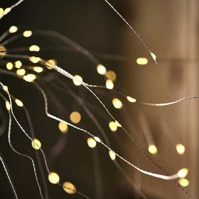 STRÅLA LED pendant lamp, sparkler/battery operated