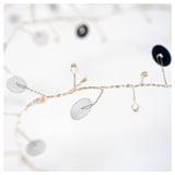 STRÅLA LED string light with 80 lights, battery operated dots/silver color