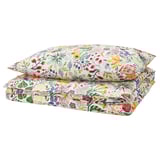 STRANDLUMMER Comforter cover and pillowcase, multicolor/floral pattern, 150x200/50x80 cm