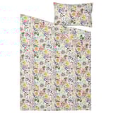 STRANDLUMMER Comforter cover and pillowcase, multicolor/floral pattern, 150x200/50x80 cm