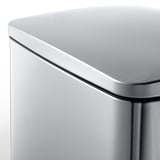 SULTEN Step trash can, stainless steel, 50 l