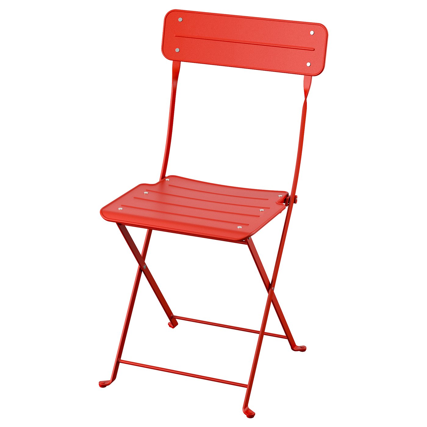 SUNDSÖ Folding chair bright red outdoor