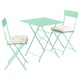 SUNDSÖ Table and 2 folding chairs