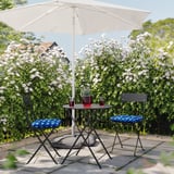SUNDSÖ Table and 2 folding chairs