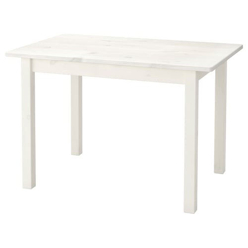 SUNDVIK childs white wooden play table.