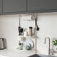 SUNNERSTA kitchen organizer set, no drill/shlf/dsh drnr/kit roll hldr ...