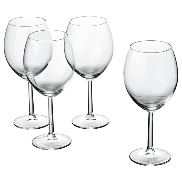SVALKA wine glass, clear glass, 60 cl (20 oz) IKEA