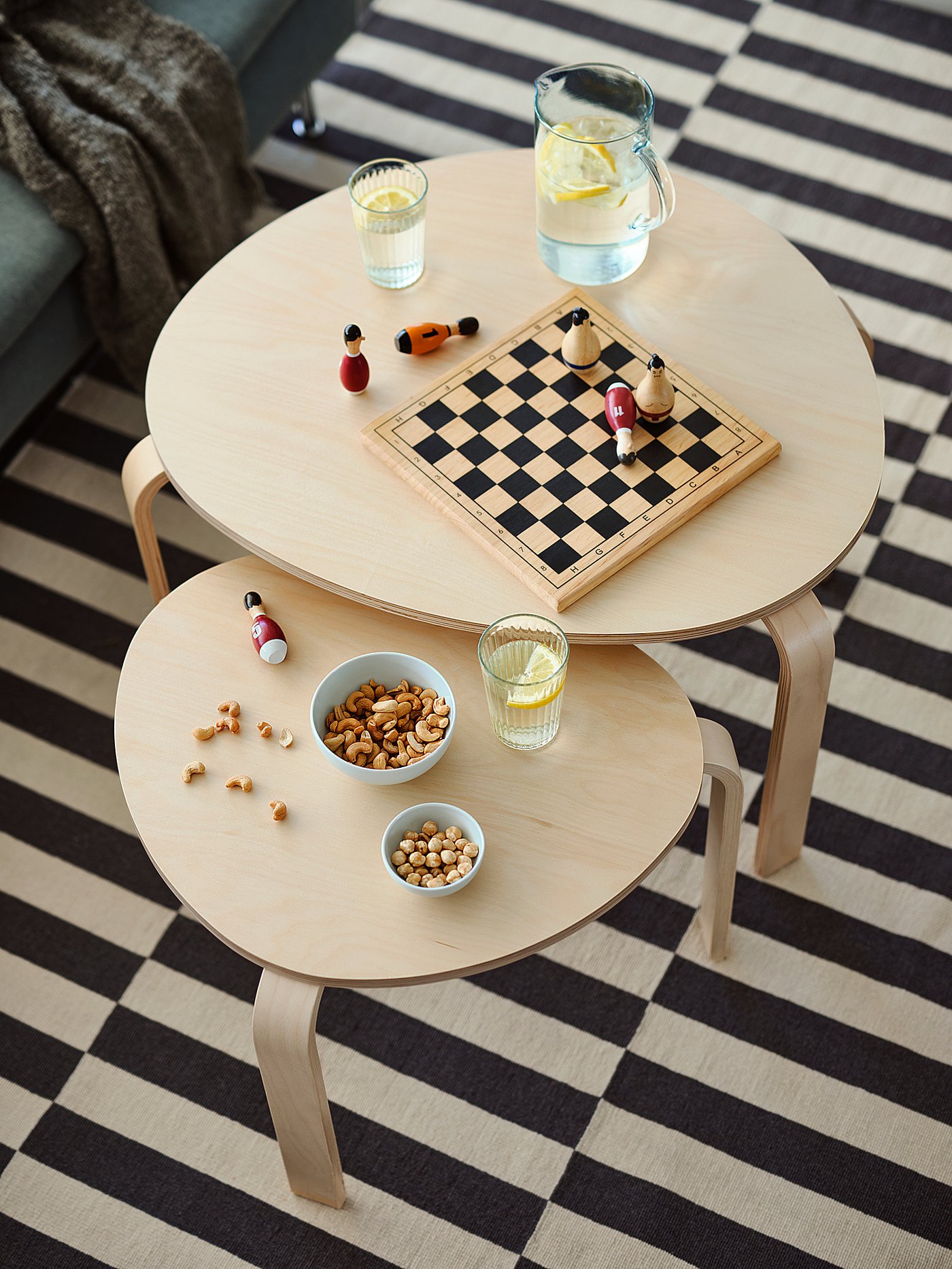 SVALSTA Nesting tables, set of 2, birch veneer - IKEA
