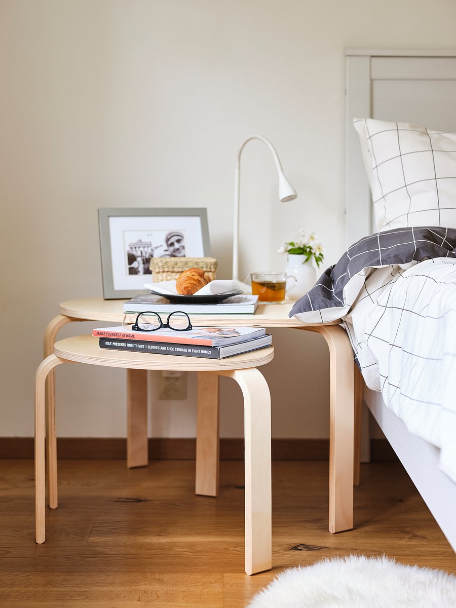 SVALSTA nesting tables, set of 2, birch veneer IKEA
