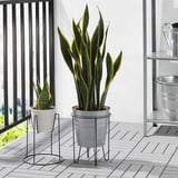 SVARTPEPPAR Plant stand, indoor/outdoor black, 32 cm