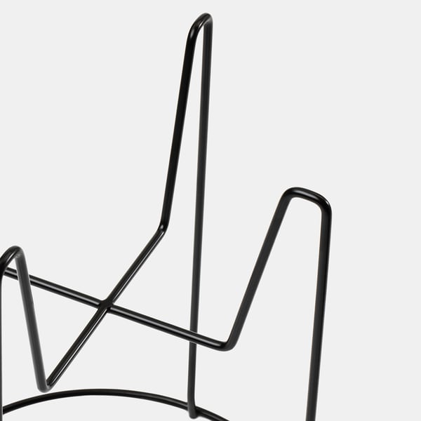SVARTPEPPAR Plant stand, indoor/outdoor black, 32 cm