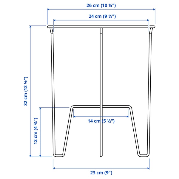 SVARTPEPPAR Plant stand, indoor/outdoor black, 32 cm