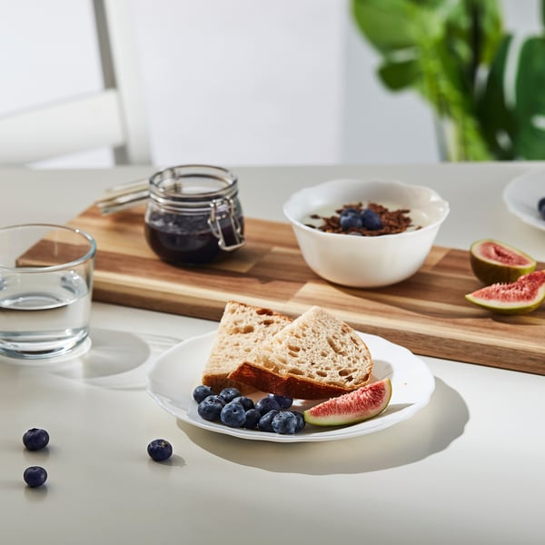 SVENSKMÅLLA Side plate, white, 19 cm