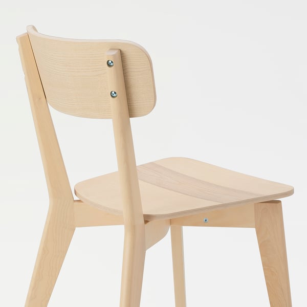 TONSTAD / LISABO Table and 4 chairs, off-white/ash, 140/196x85 cm