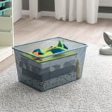 TROFAST Mesh storage box, gray-blue, 42x30x23 cm