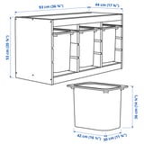TROFAST Storage combination with boxes