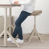 TROLLBERGET Sit/stand support, Grann beige