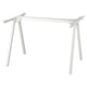Option: TROTTEN Underframe for table top, white, 120x70x75 cm
