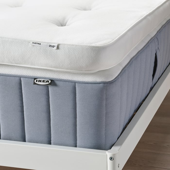 TUSTNA mattress topper, white, 150x200 cm (59x783/4") IKEA