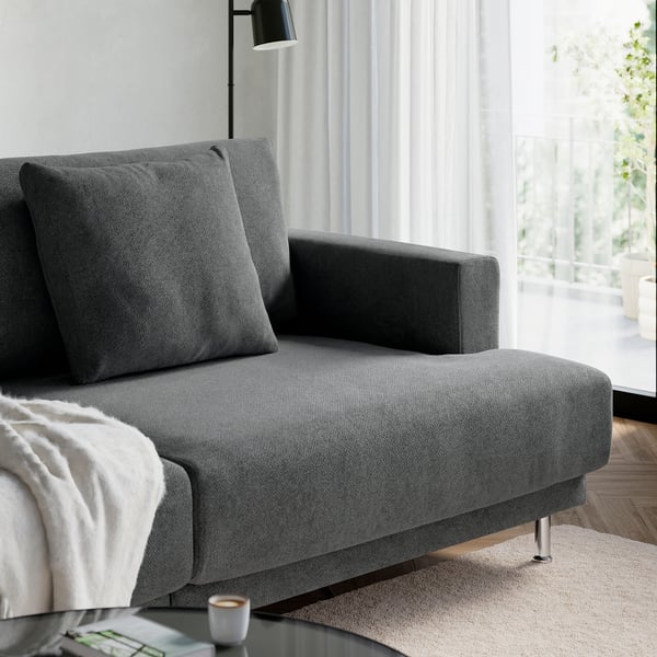 UPPÅKRA Sectional, 3-seat, Johanneshov dark gray