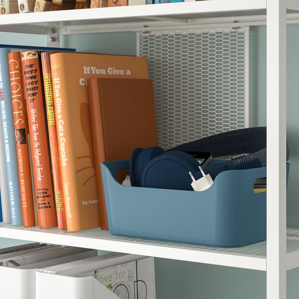 UPPDATERA Box, gray-blue, 24x17 cm