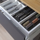 UPPDATERA Flatware tray/2 trays/spice rack, white/anthracite, 72x50 cm