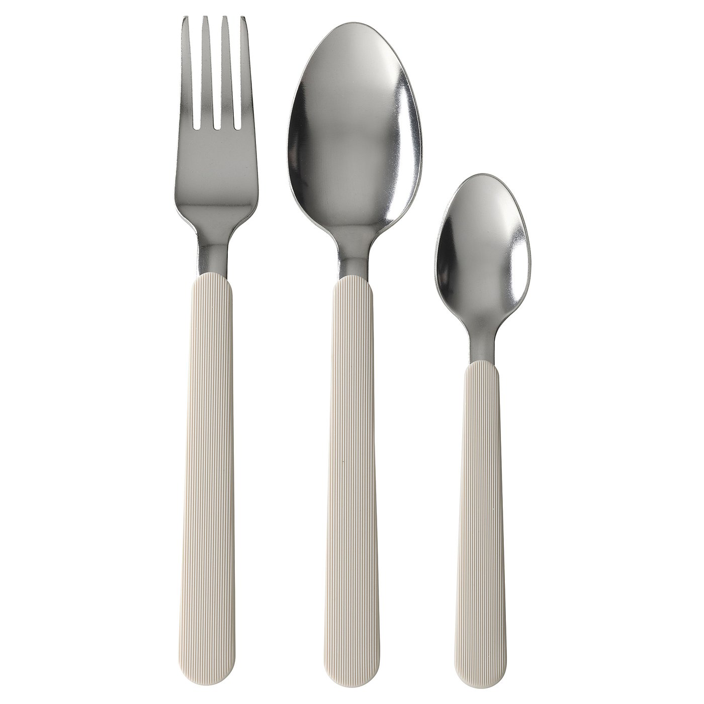 UPPHÖJD 12piece flatware set, beige IKEA