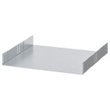Galvanised steel shelf bracket, UTRUSTA brand, adjustable, with ventilation holes.