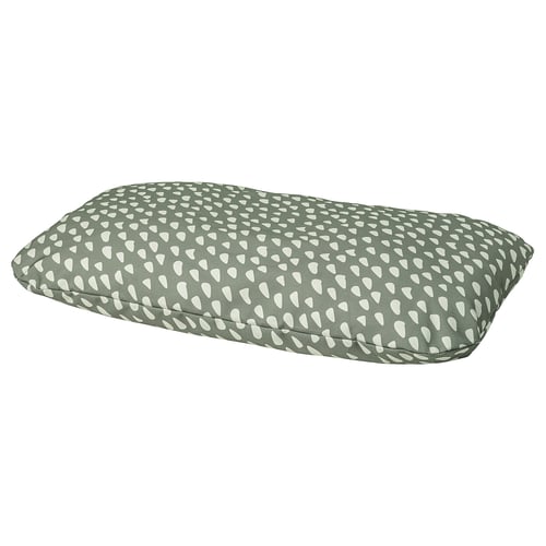 UTSÅDD Pet cushion, gray-green/off-white, 48x75 cm