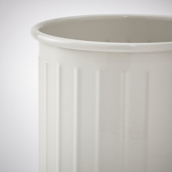 VÄLVÅRDAD utensil holder, beige/galvanized, 13 cm (5") IKEA