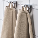 VÅGSJÖN Hand towel, light beige, 40x70 cm