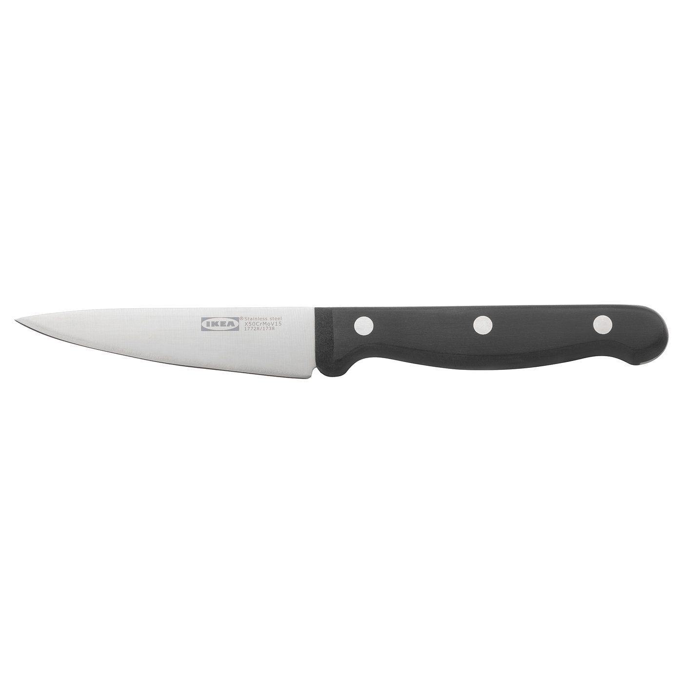 VARDAGEN paring knife, dark gray, 9 cm (4") IKEA