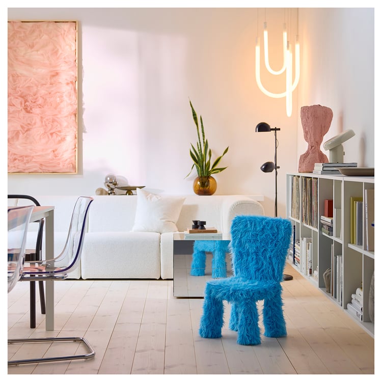 VARMBLIXT LED pendant lamp, dimmable smart/white glass white spectrum ...