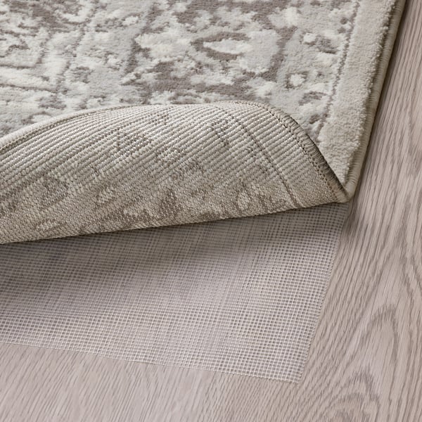 VEDBÄK Rug, low pile, light gray, 133x195 cm