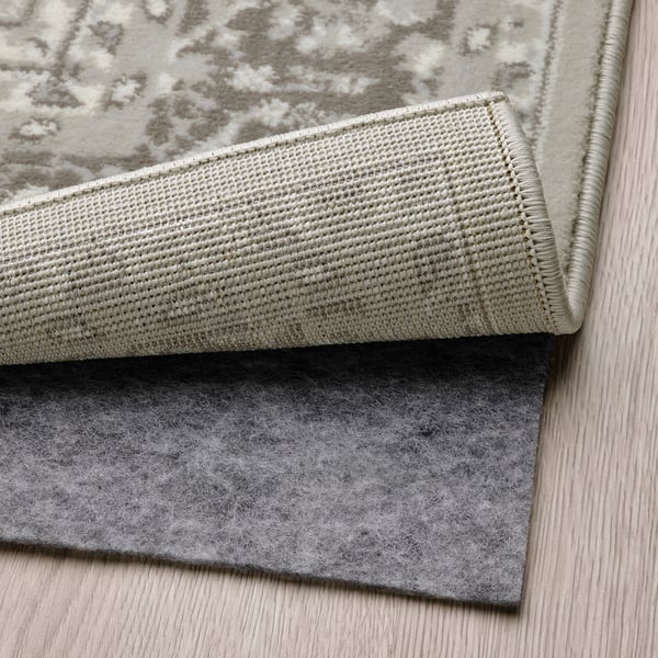 VEDBÄK Rug, low pile, light gray, 80x180 cm