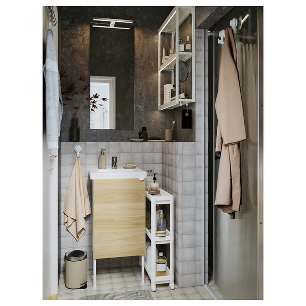 VESKEN Cart, white, 54x18x71 cm