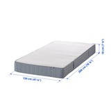 VESTMARKA Spring mattress, extra firm/light blue, 120x200 cm