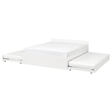 VIHALS Bed frame with 2 trundle beds, white/Luröy, 180x200 cm