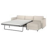 VIMLE Sleeper sofa with chaise, Gunnared beige