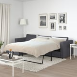 VIMLE Sleeper sofa with chaise, Gunnared medium gray