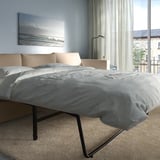 VIMLE Sleeper sofa with chaise, Hallarp beige