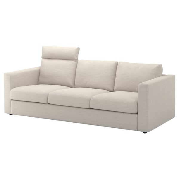 VIMLE Sofa, with headrest/Gunnared beige