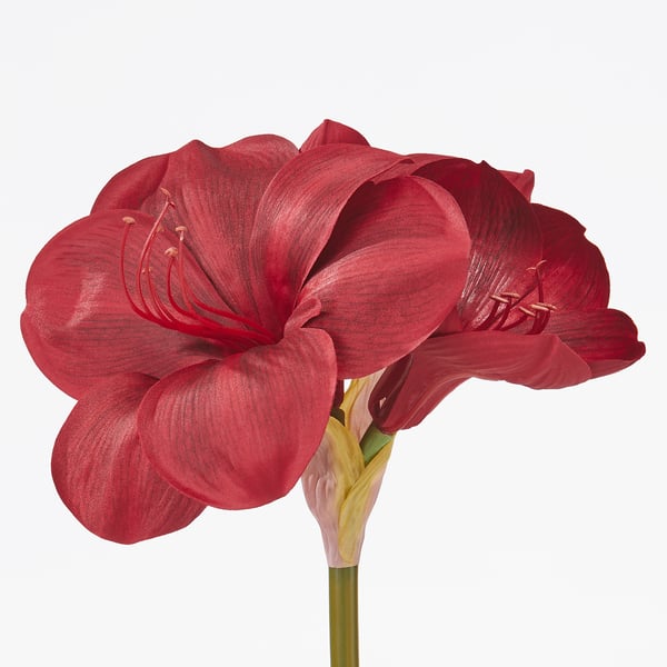 VINTERFINT Artificial flower, indoor/outdoor Amaryllis/red, 60 cm