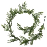 VINTERFINT Artificial garland, indoor/outdoor/green, 1.5 m