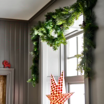 VINTERFINT Artificial garland, indoor/outdoor/pine cone, 3 m